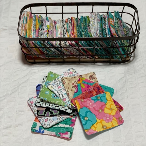 Reusable Facial Pads 100% Cotton Cute Prints Sustainable Eco Friendly Pick Ten - Picture 3 of 5